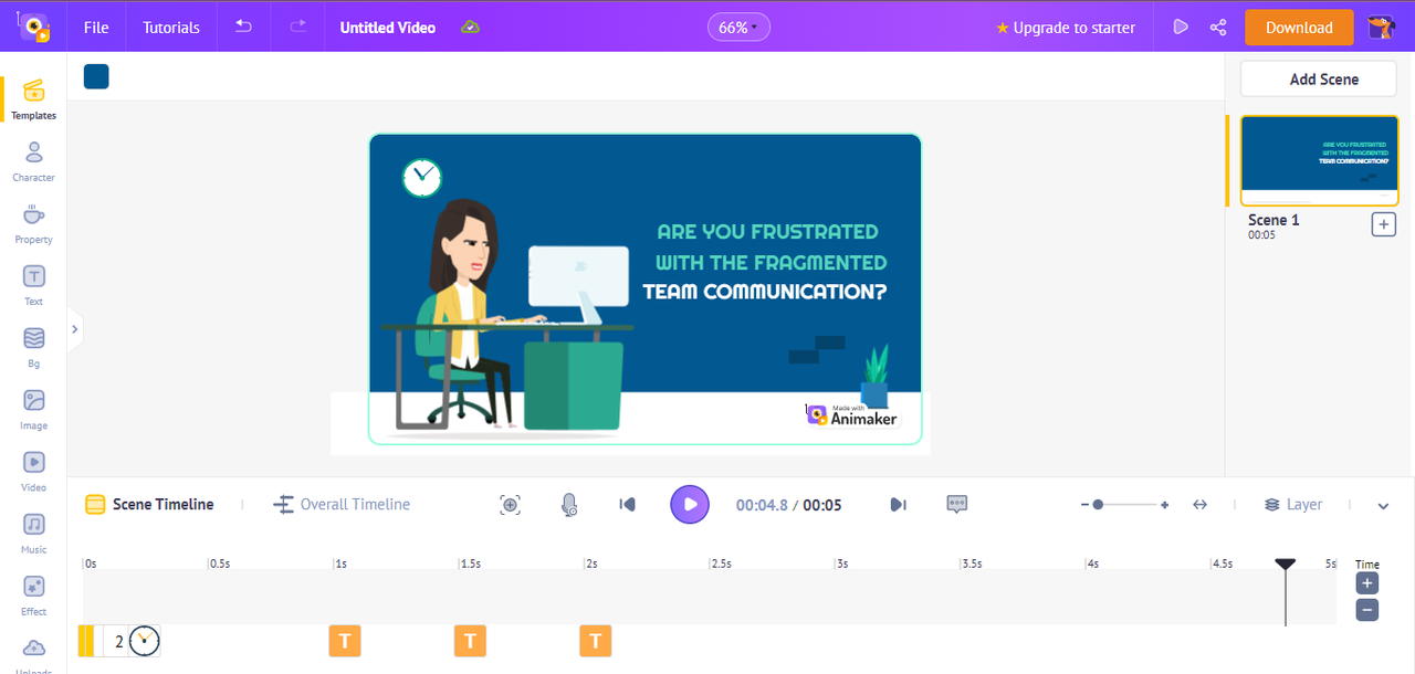 Animaker Facebook ad creator tool