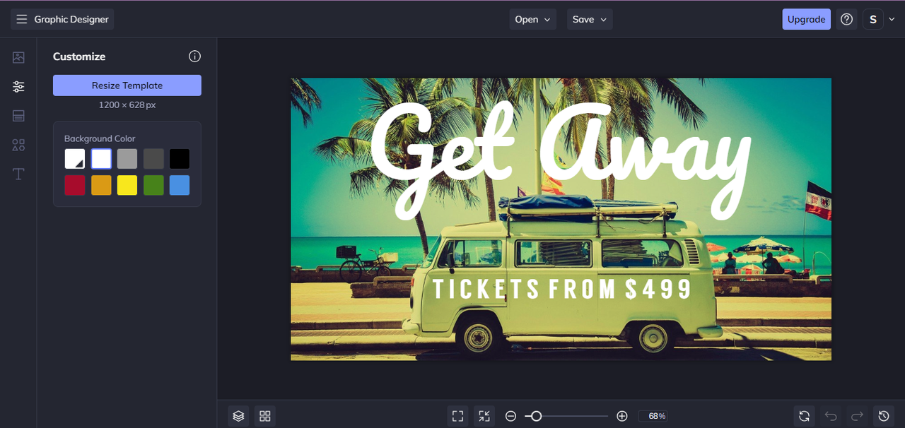 Befunky Facebook ad maker