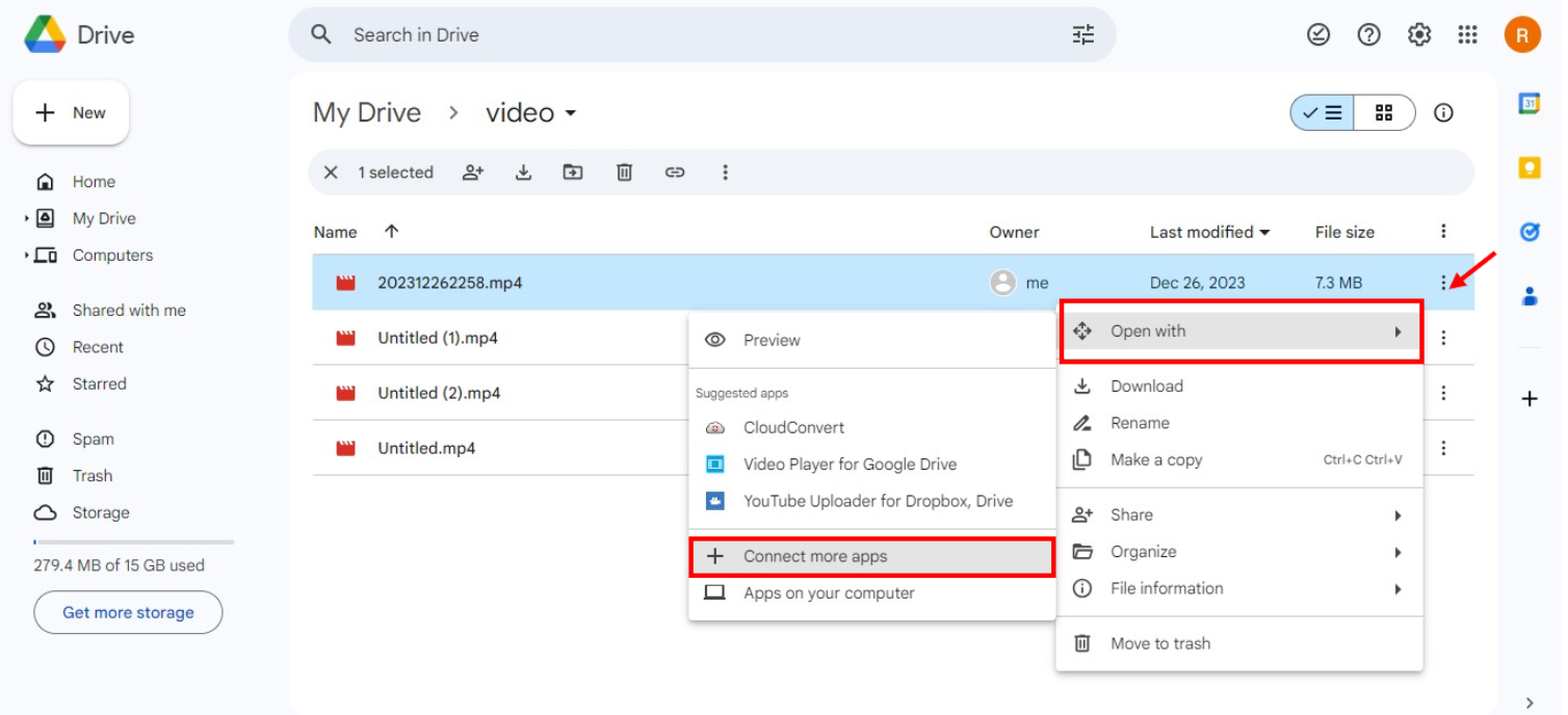 Access CapCut Web from Google Drive