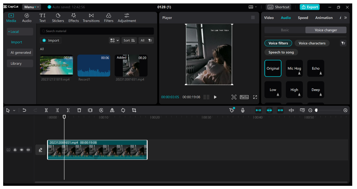Upload and clone voice
