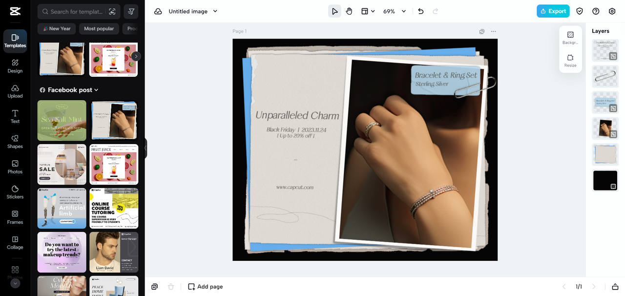 Facebook post templates