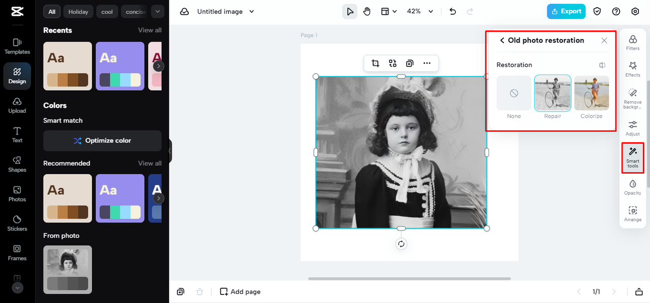 old photo restoration