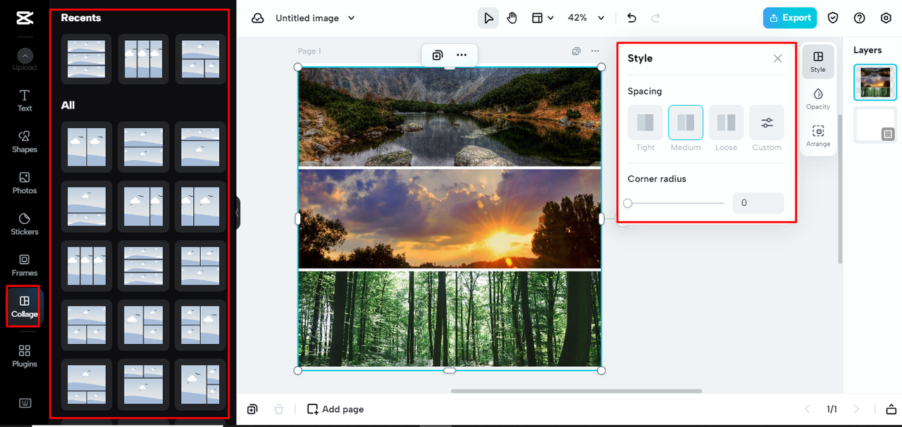 collage and montage creation