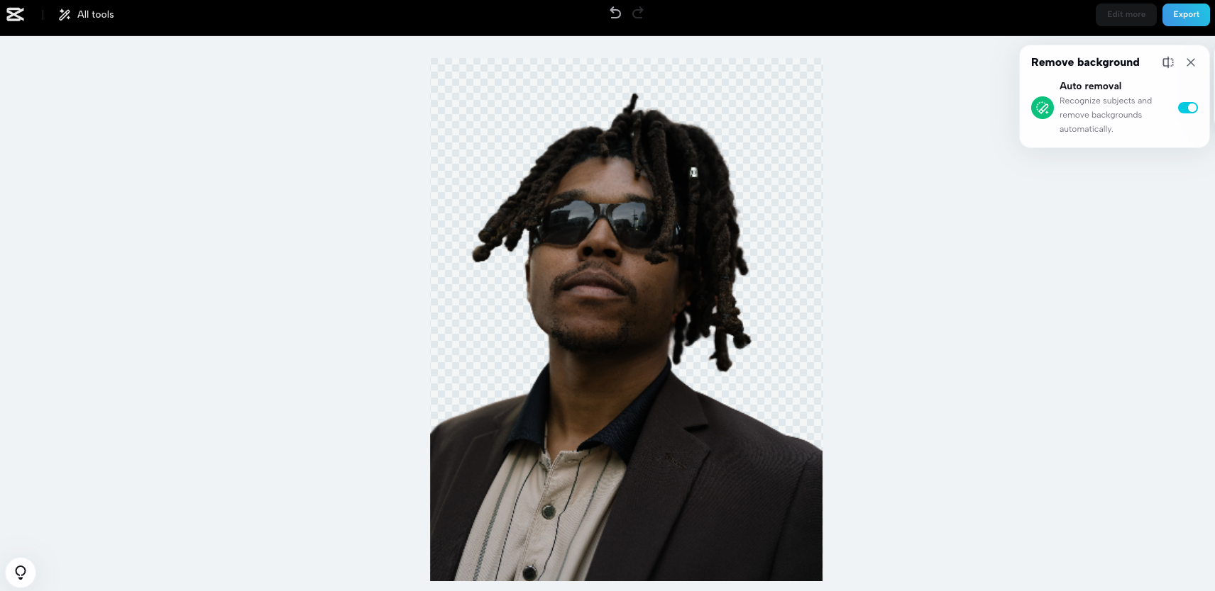 Time to vanish the background