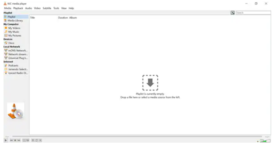 Open VLC Media Player