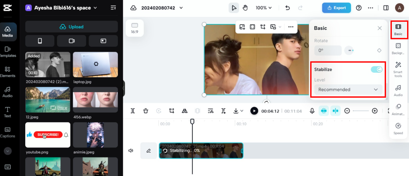 CapCut online video editor