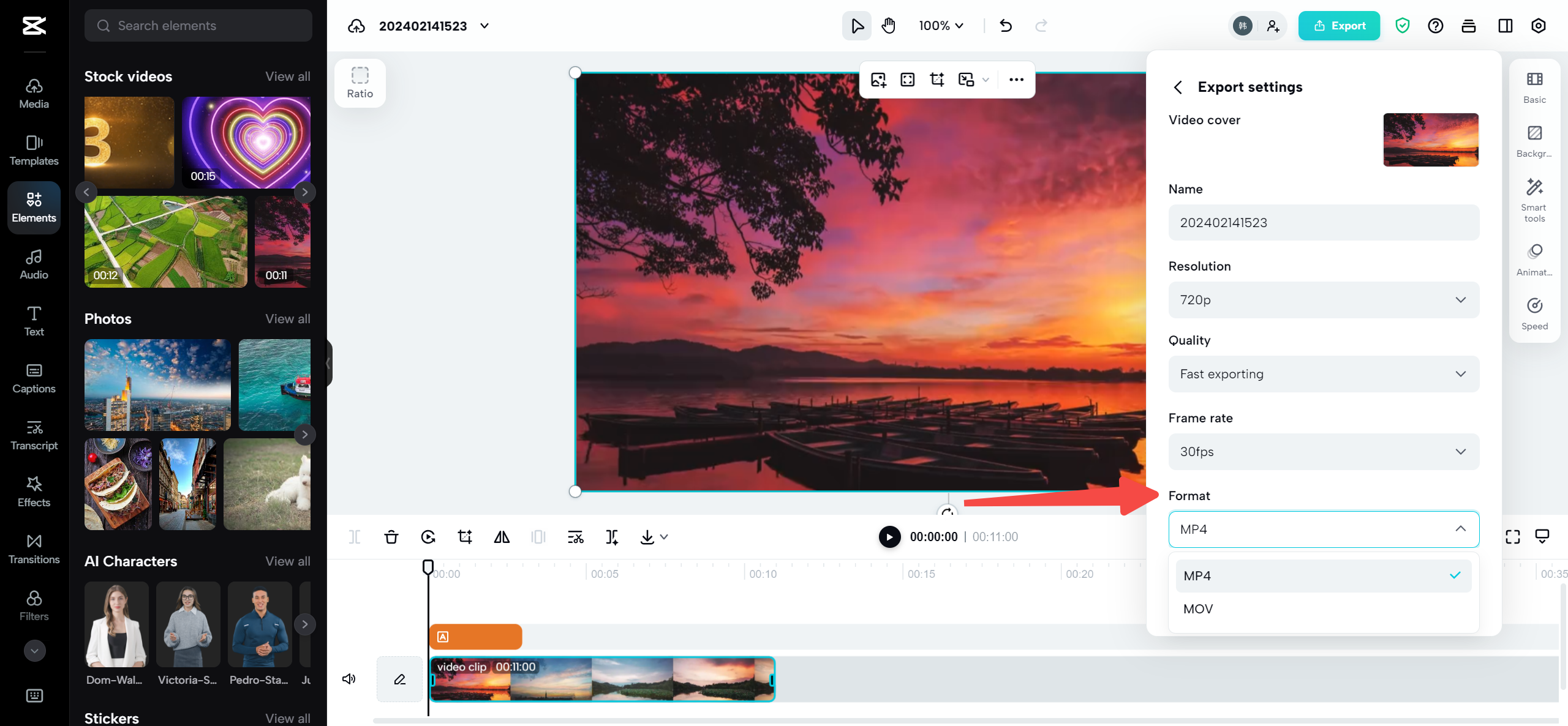 CapCut online video editor