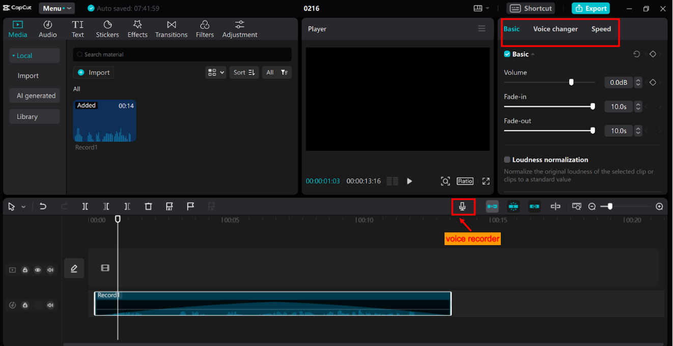 Record audio on your computer