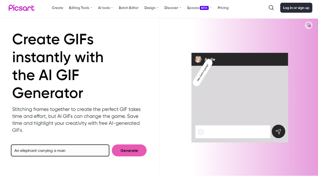 Picsart AI GIF Generator