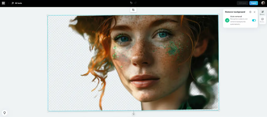 Create no background photo with CapCut cutout