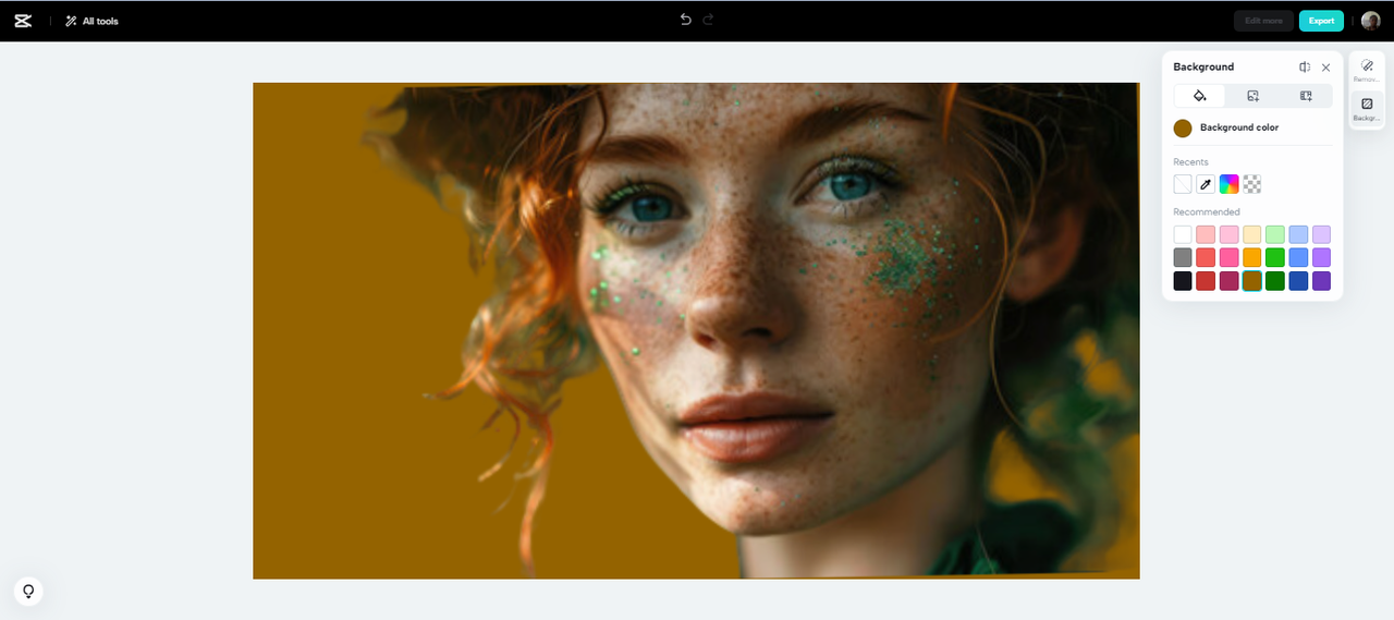 Customise background with CapCut cutout