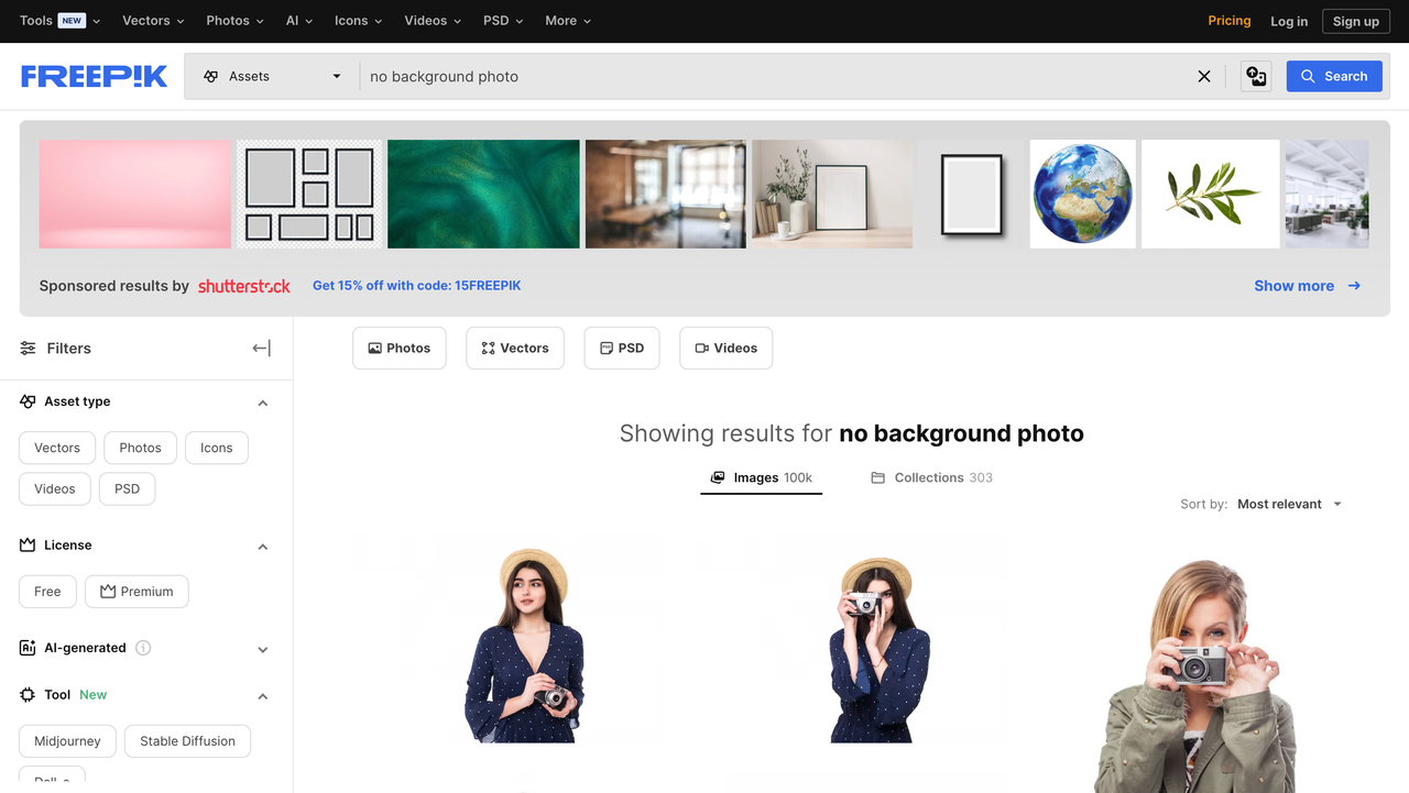  Freepik's resources of no background photos