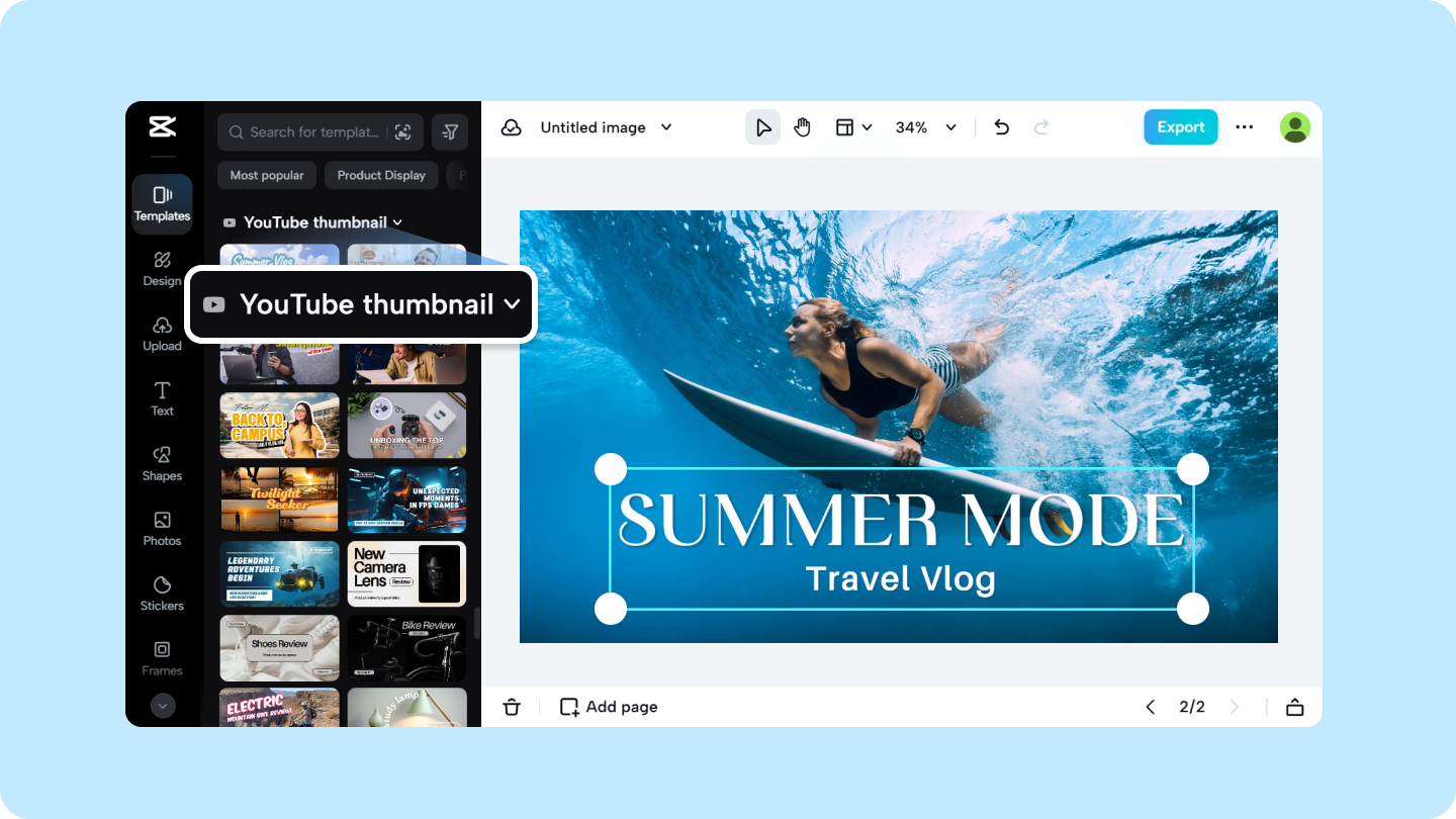 create thumbnails for youtube