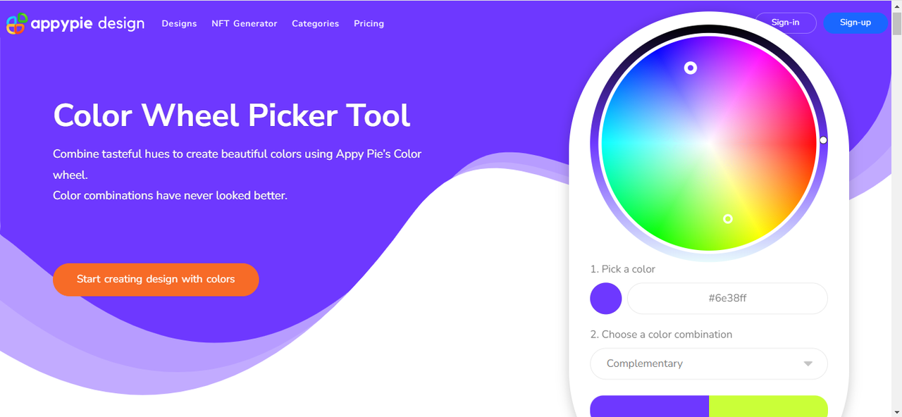 Appy Pie's interface