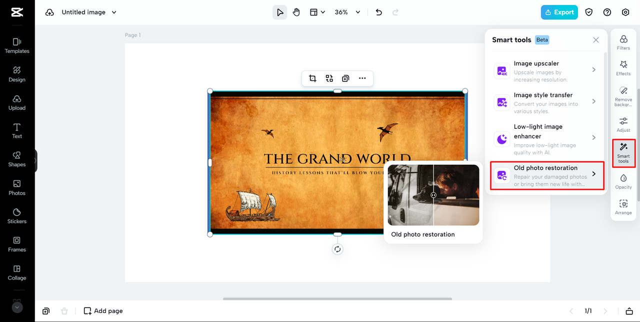 old photo restoration