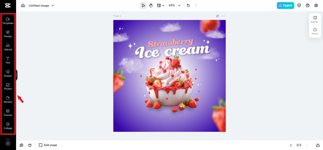 CapCut Online interface