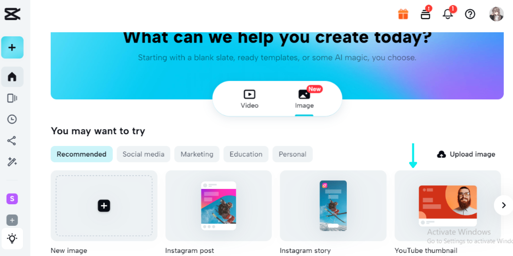 choose youtube thumbnail