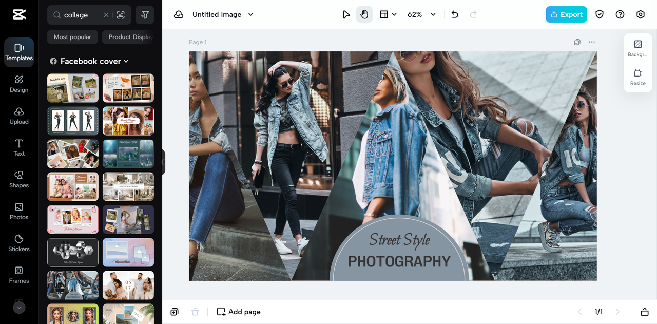 CapCut Online editing interface