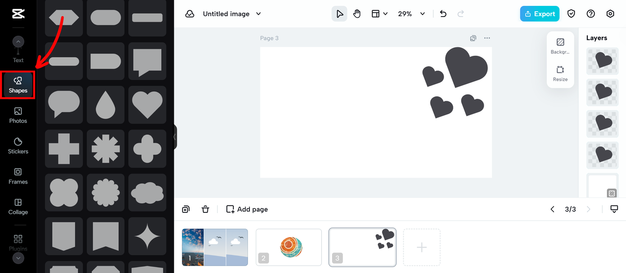 CapCut Online Shape Customization Tool