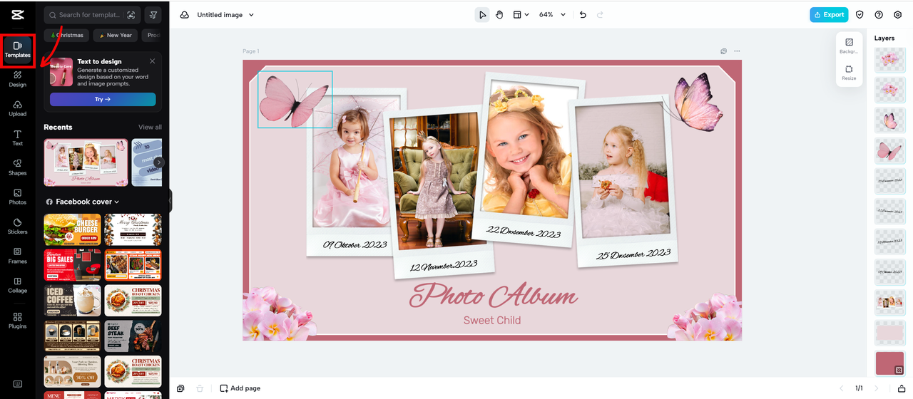 CapCut Facebook Cover Template