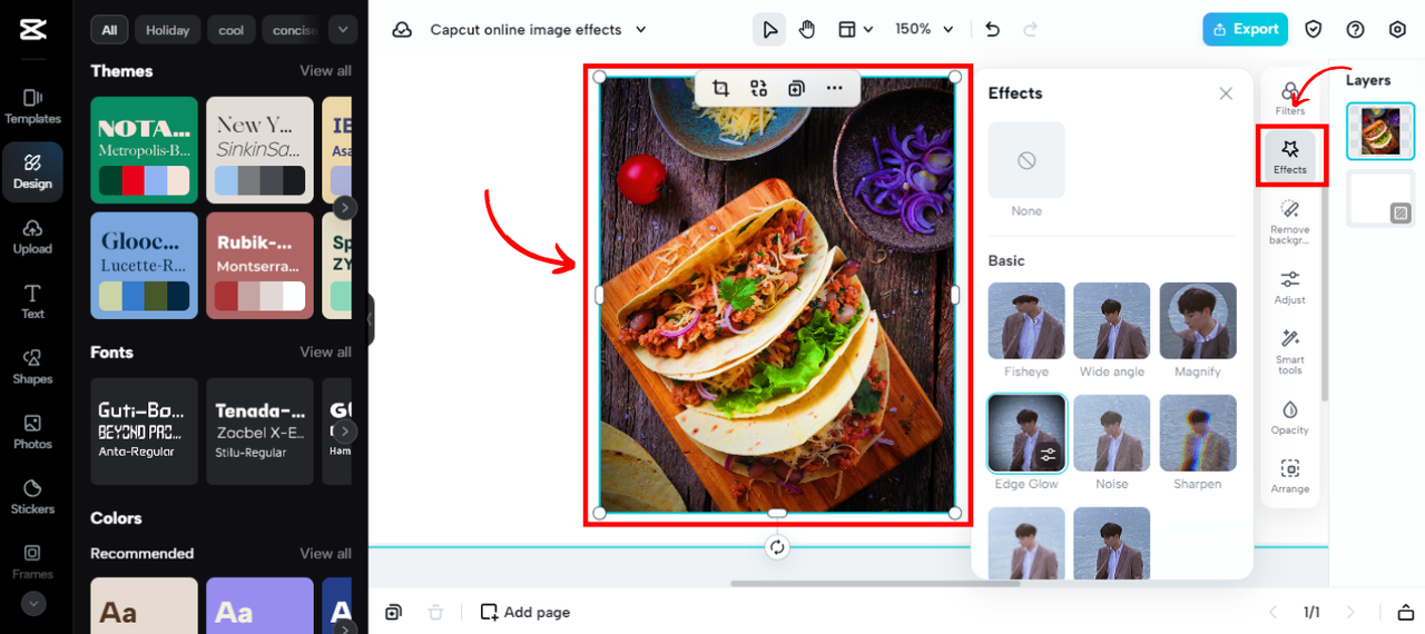 CapCut Online effects & filters