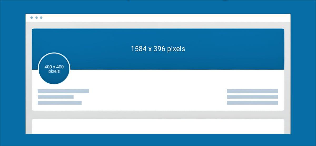 LinkedIn profile banner layout