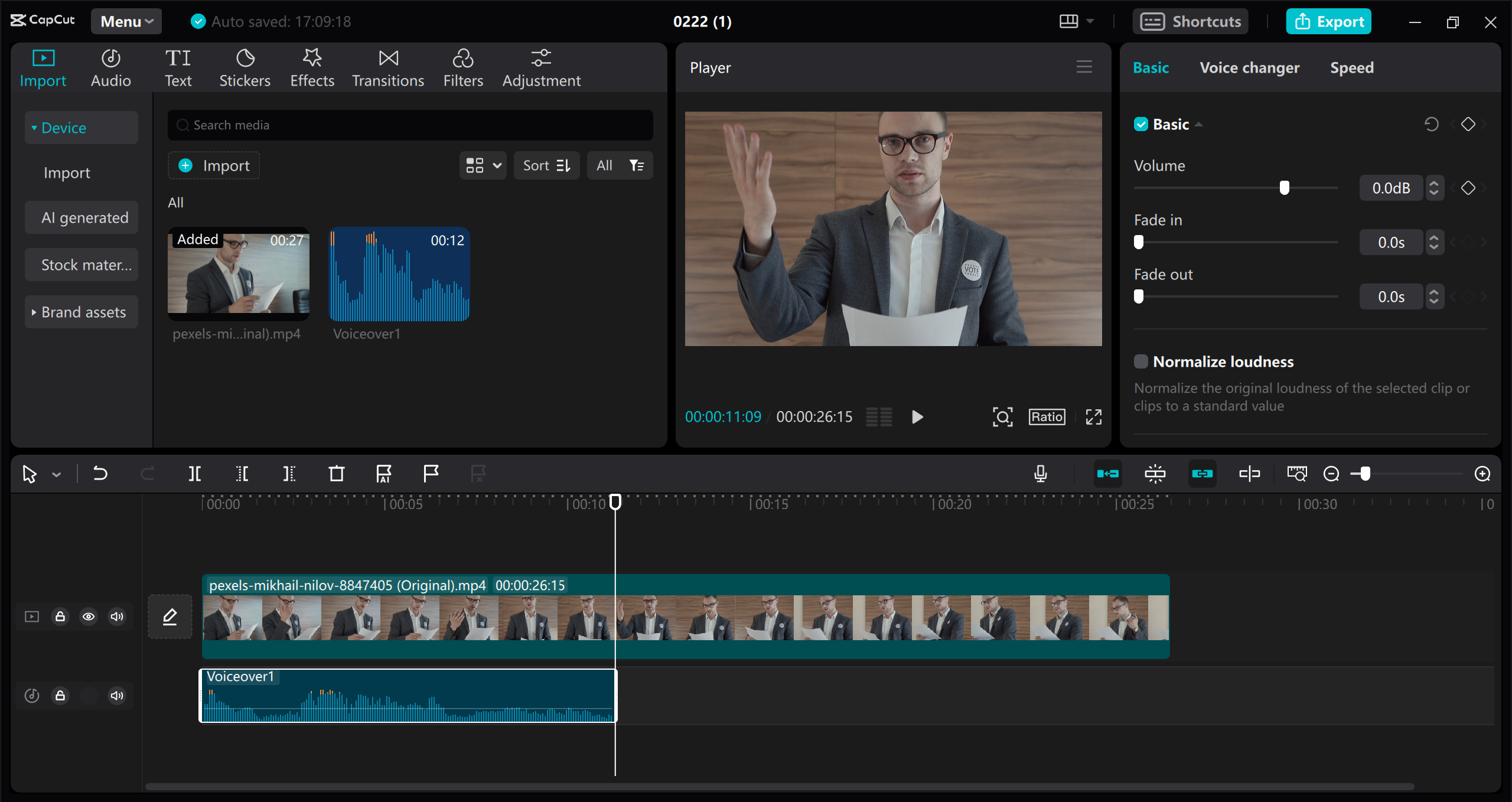 Smooth voice recording with CapCut desktop voice recorder