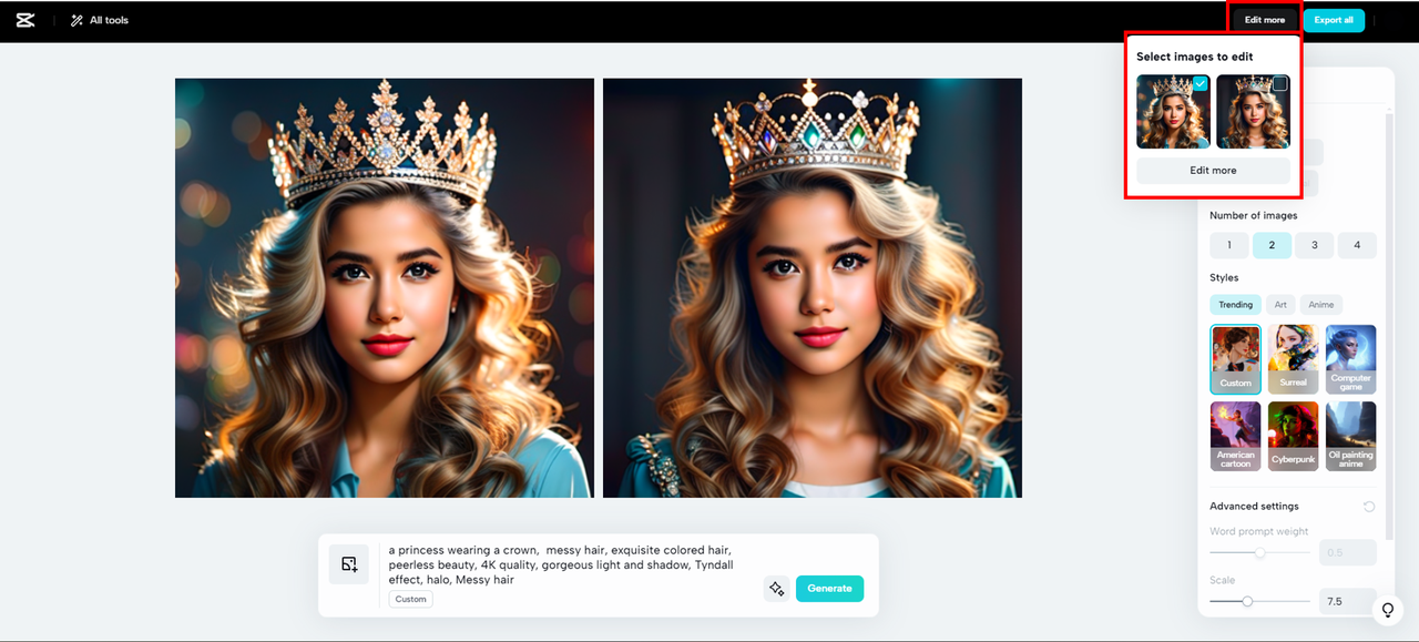 Edit more in CapCut web editor