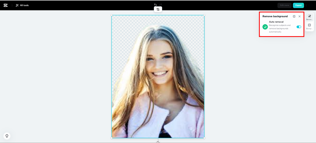 remove and edit background