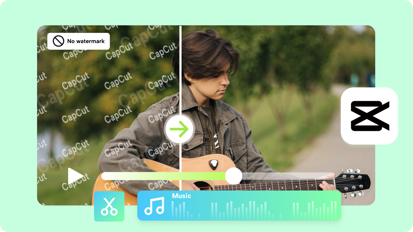 add music to video online free no watermark