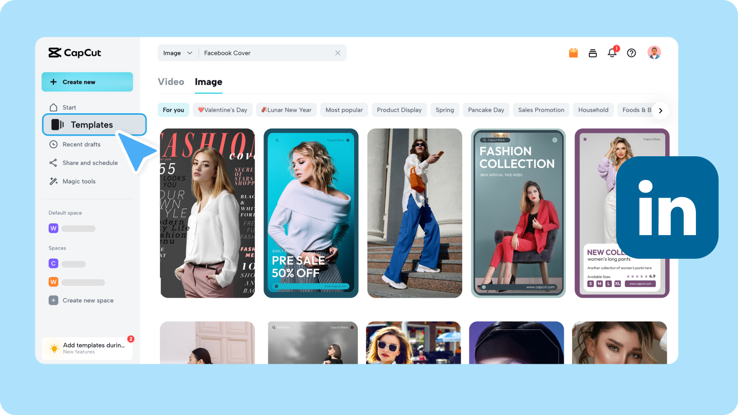 Facebook cover template