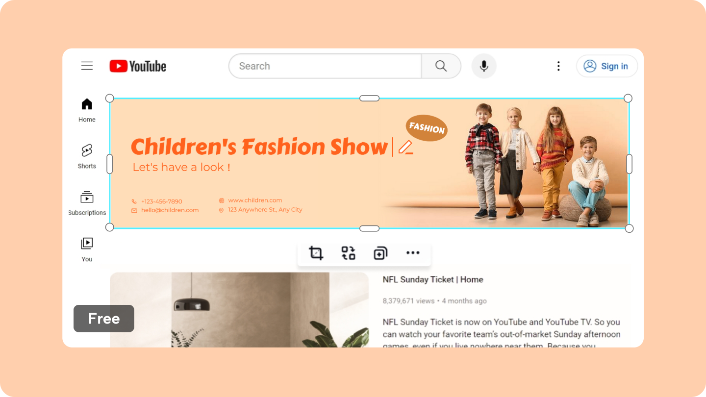 make youtube banner free