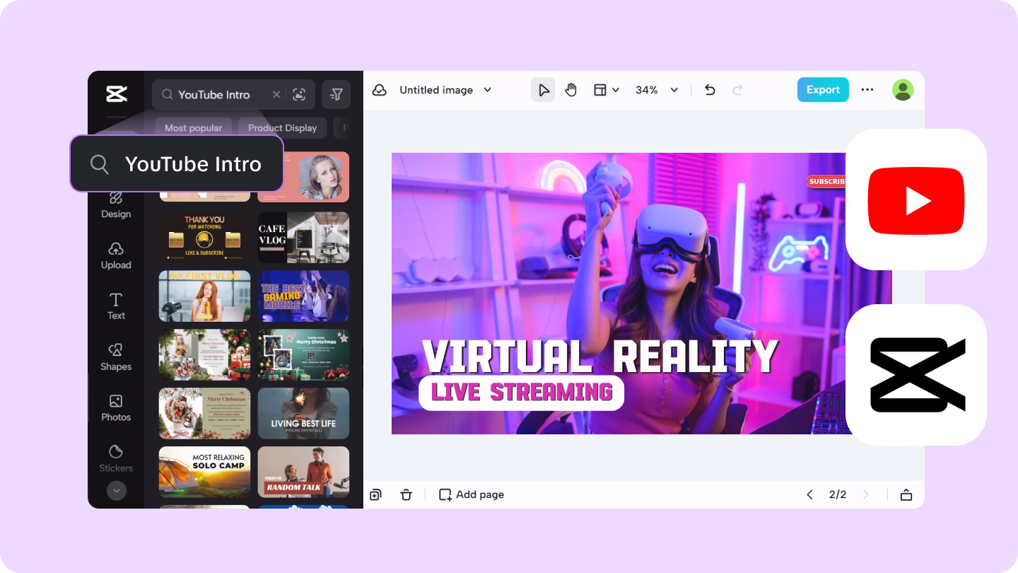 youtubeイントロデザイナー