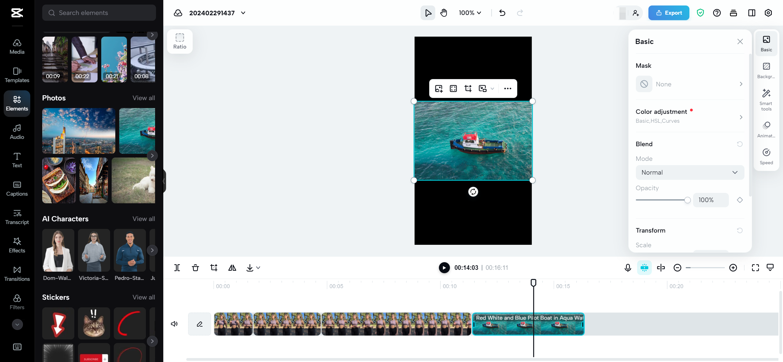 Key features of CapCut online video editor