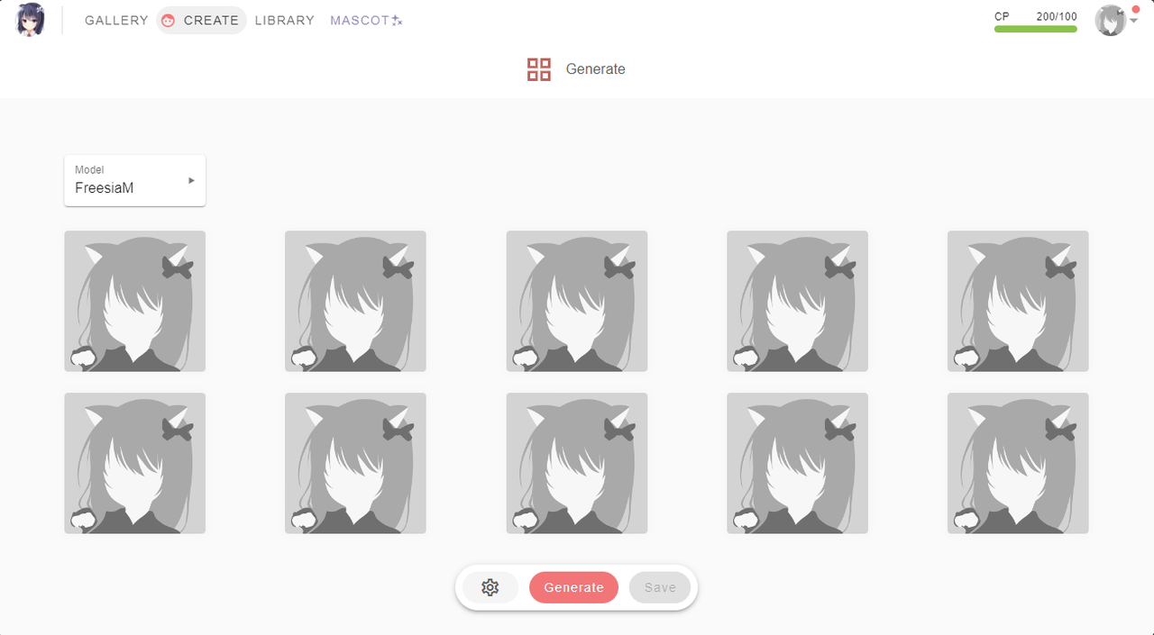 Crypko.AI anime character AI generator