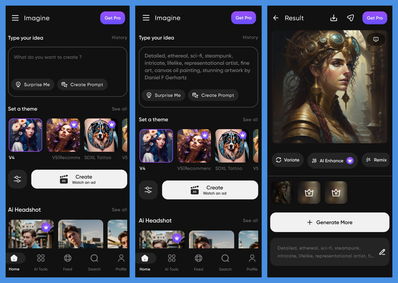Image AI art generator