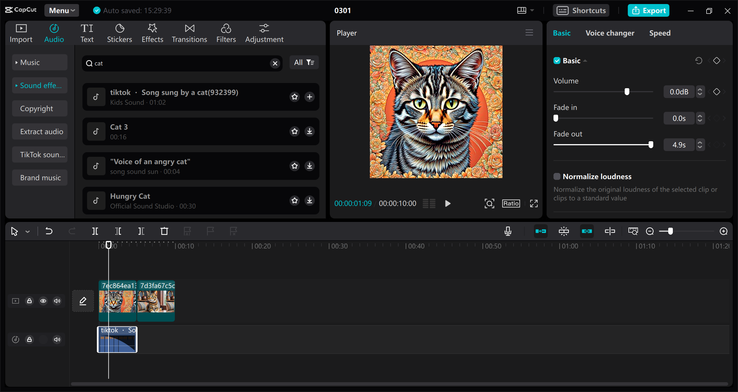 Explore free sound effects MP3 in videos with CapCut