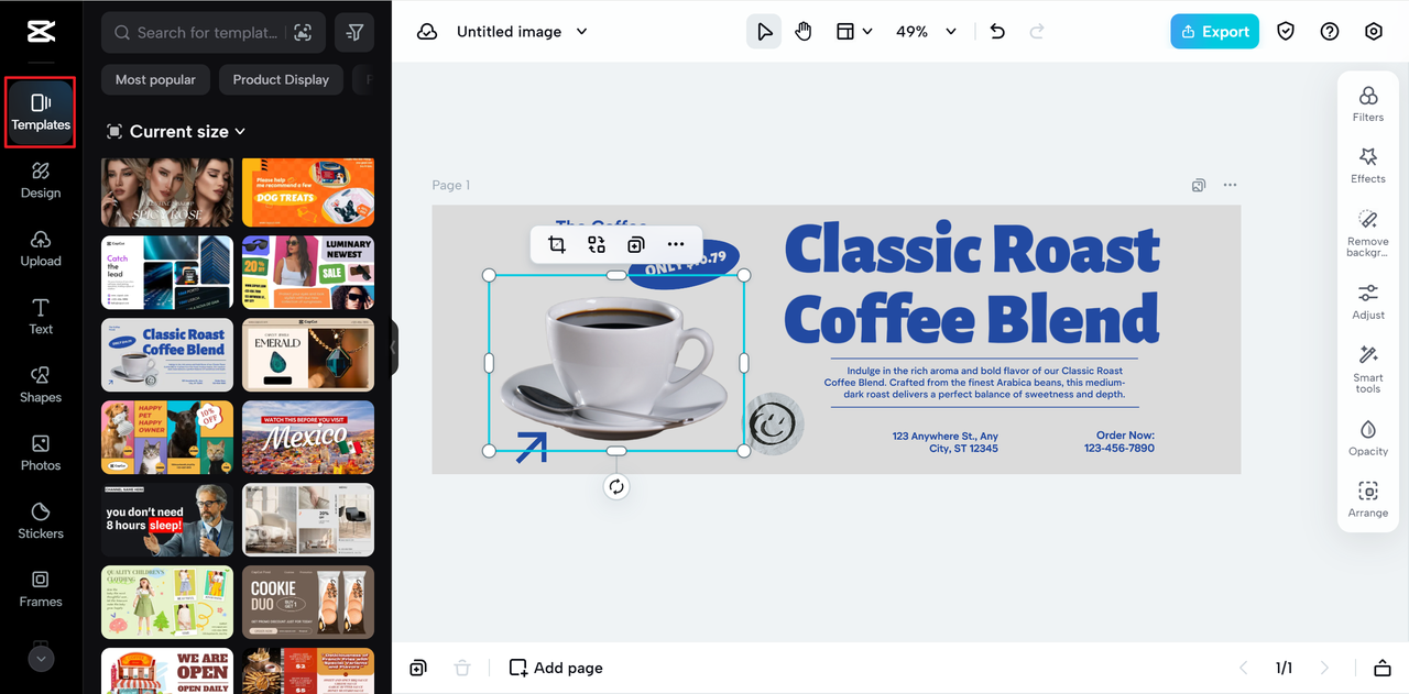 CapCut Online Templates