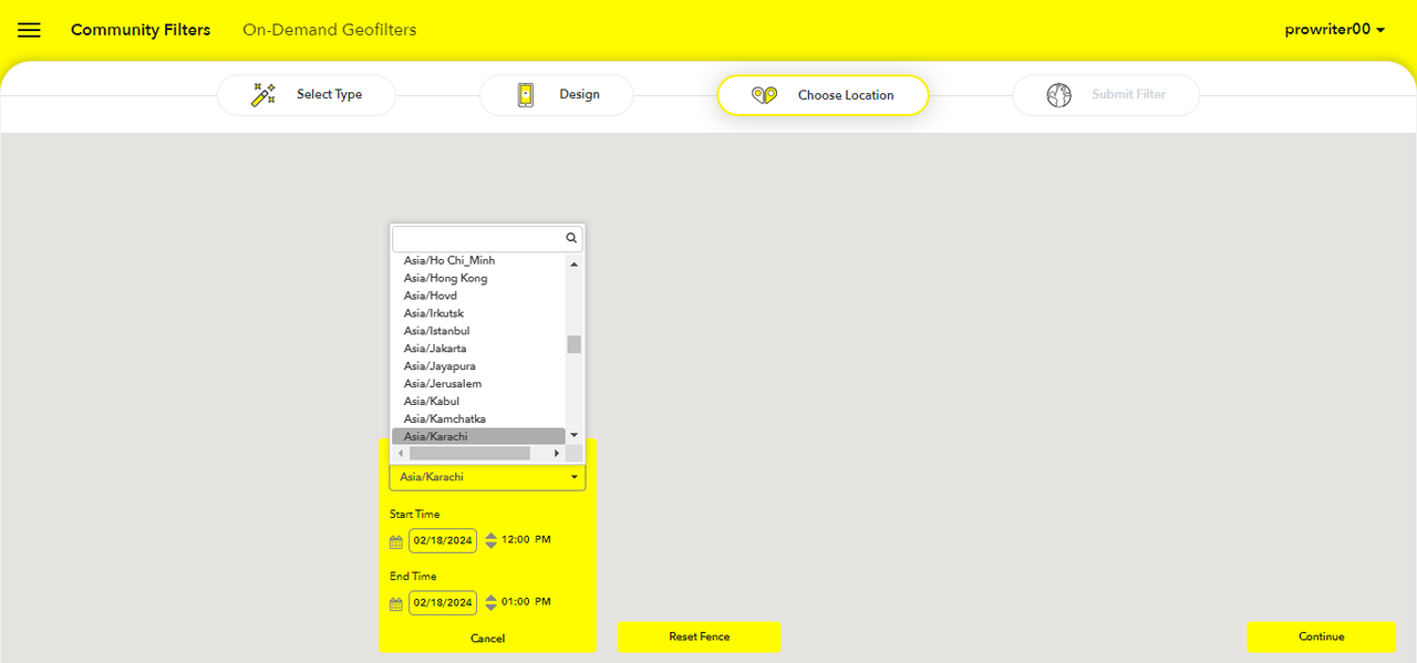 Defining geographic radius 