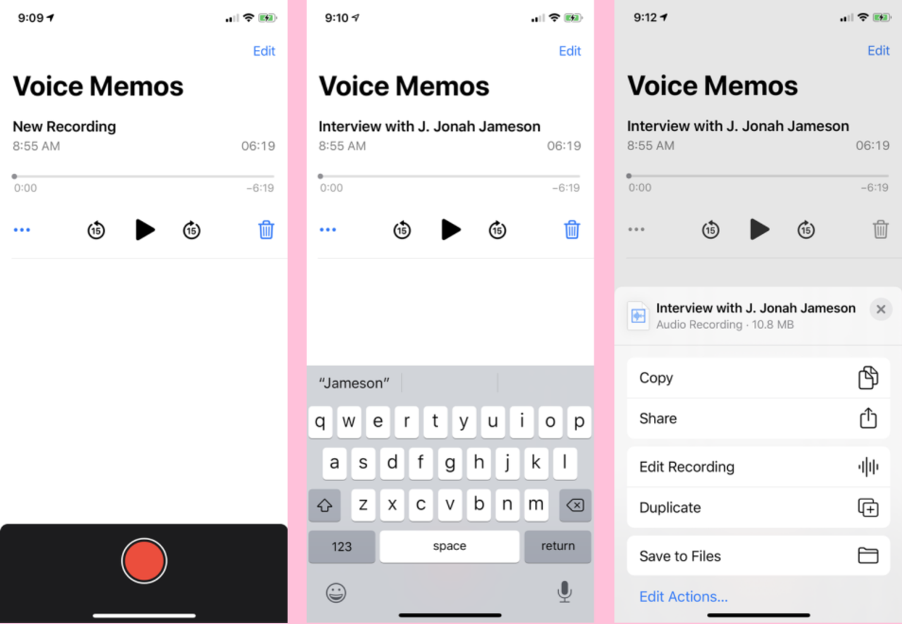 How to record audio using the Voice Memos voice recorder on iPhone app