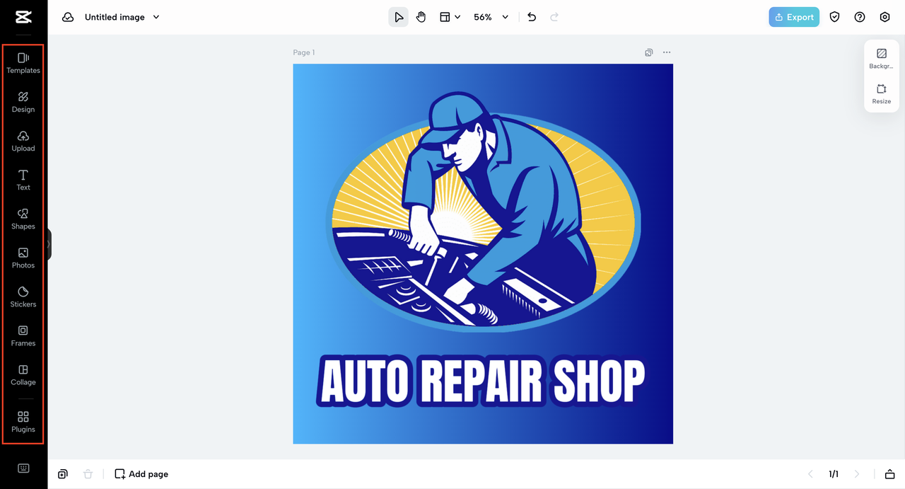 CapCut Online interface