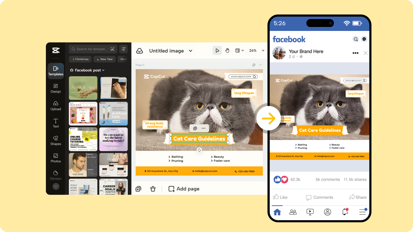 how to create facebook post