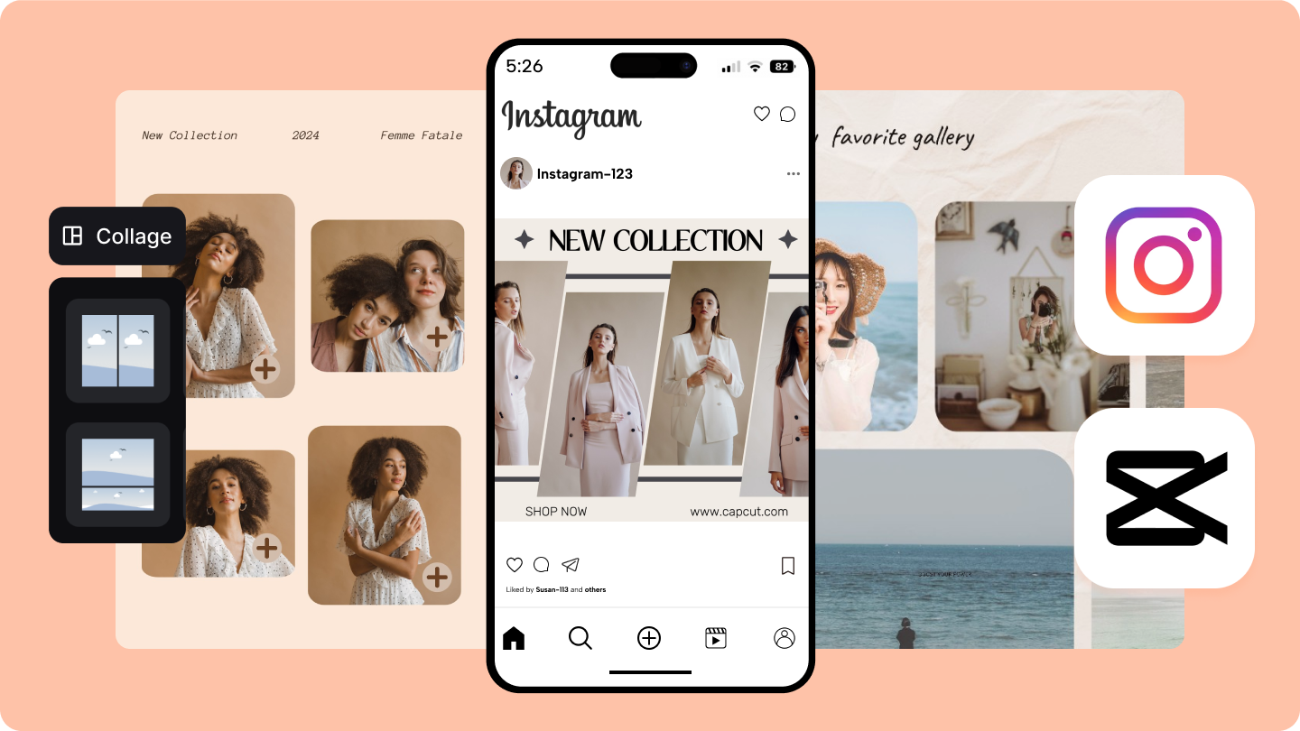 how to make a collage on instagram story