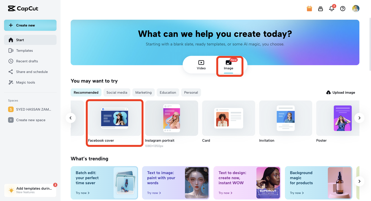 choose a facebook cover photo template