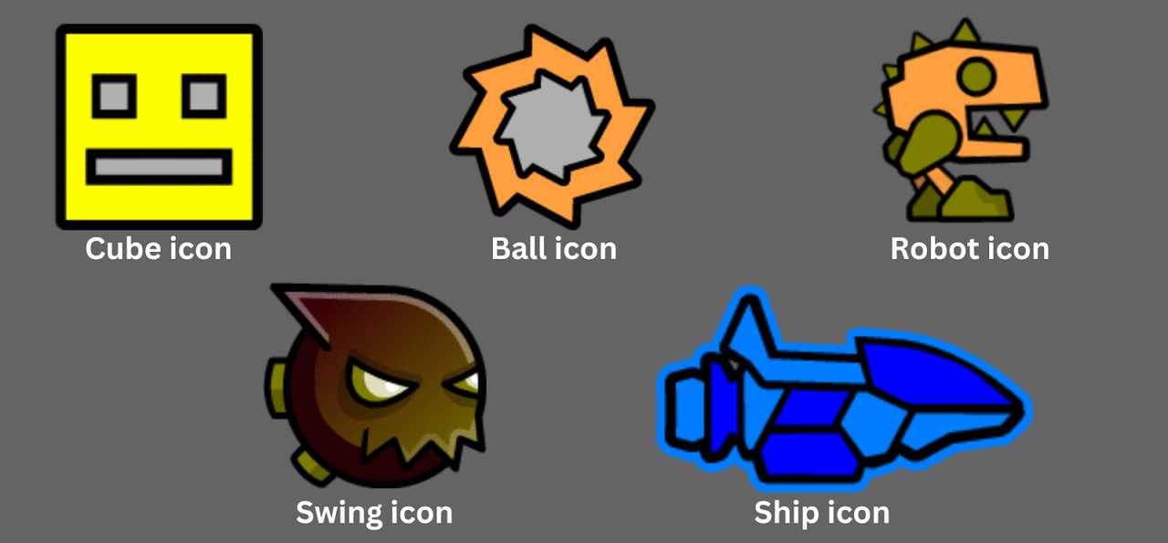 Popular GD icon examples