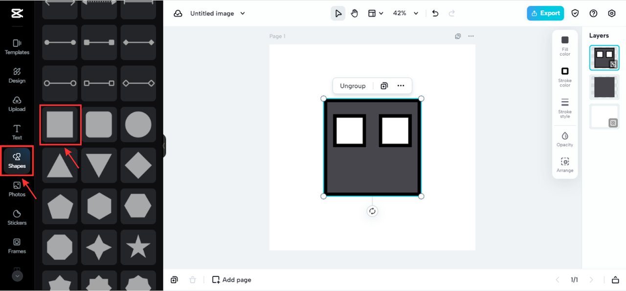 Choose a cube icon shape