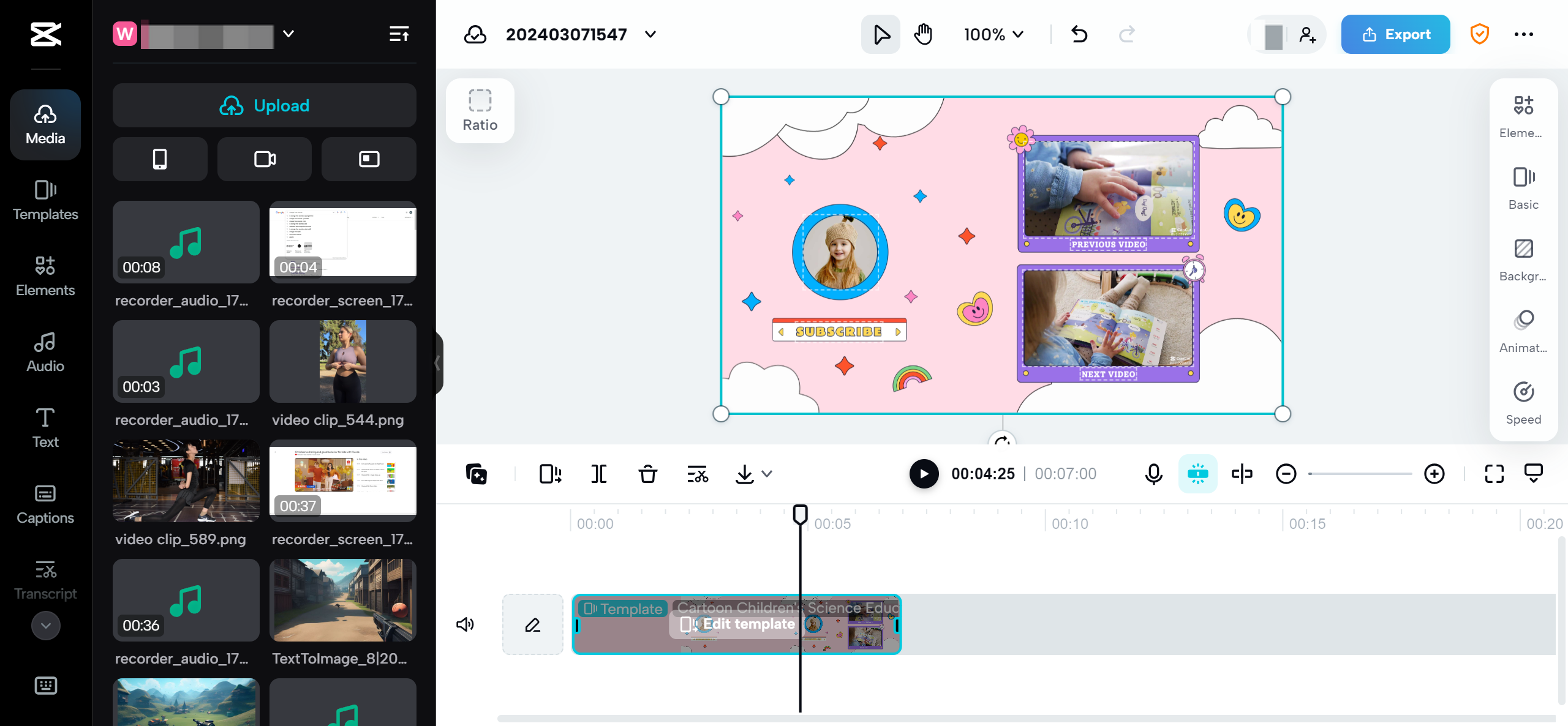 CapCut online video editor