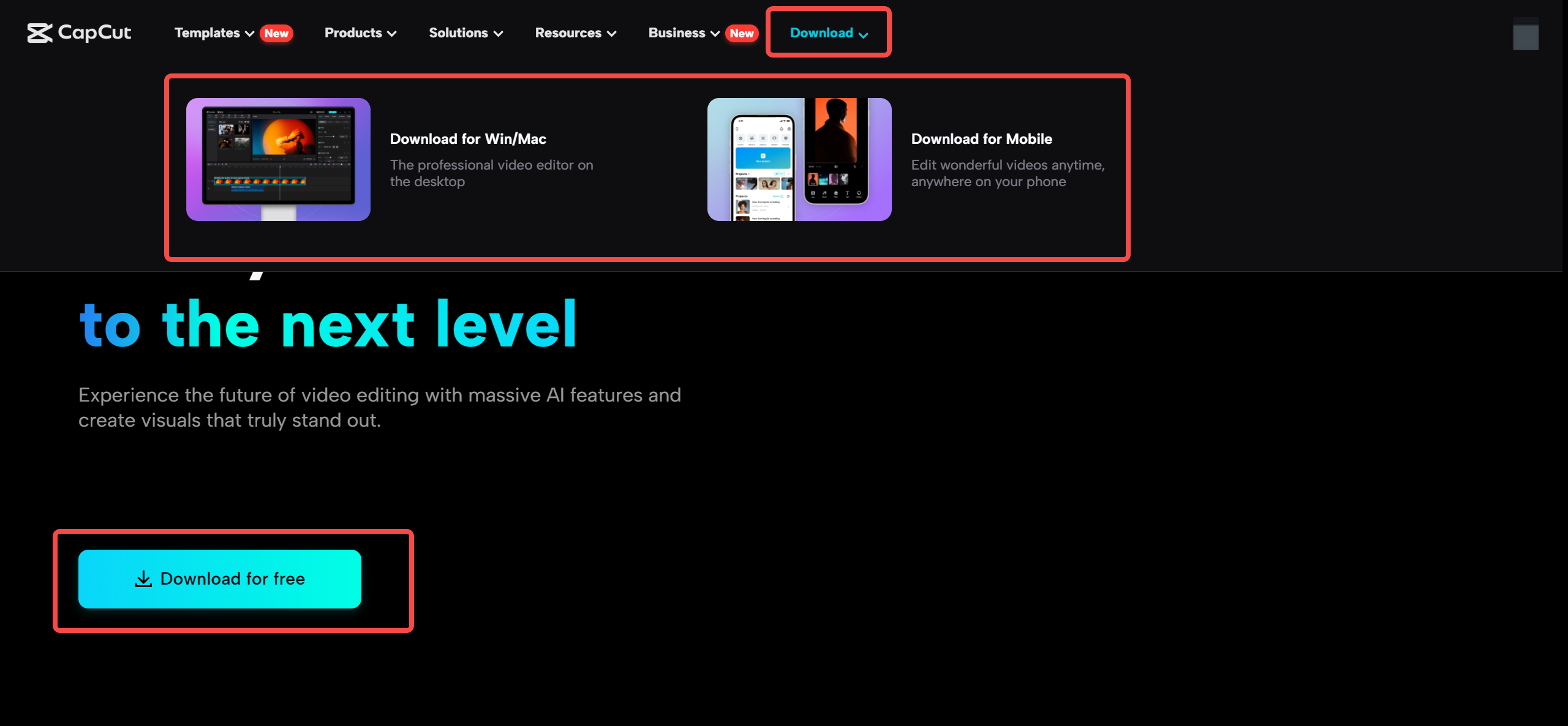 Download CapCut desktop video editor