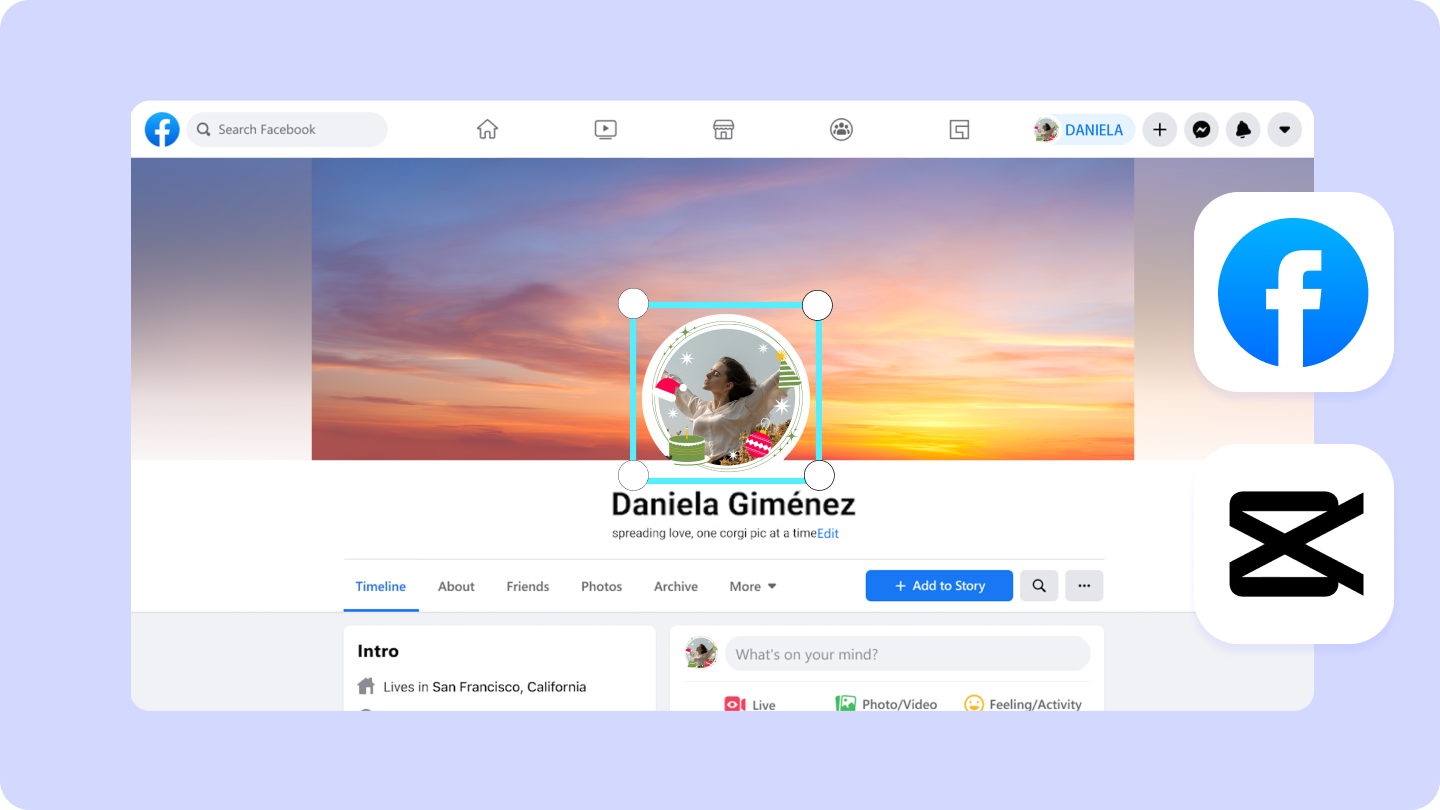 how do i create a facebook profile frame