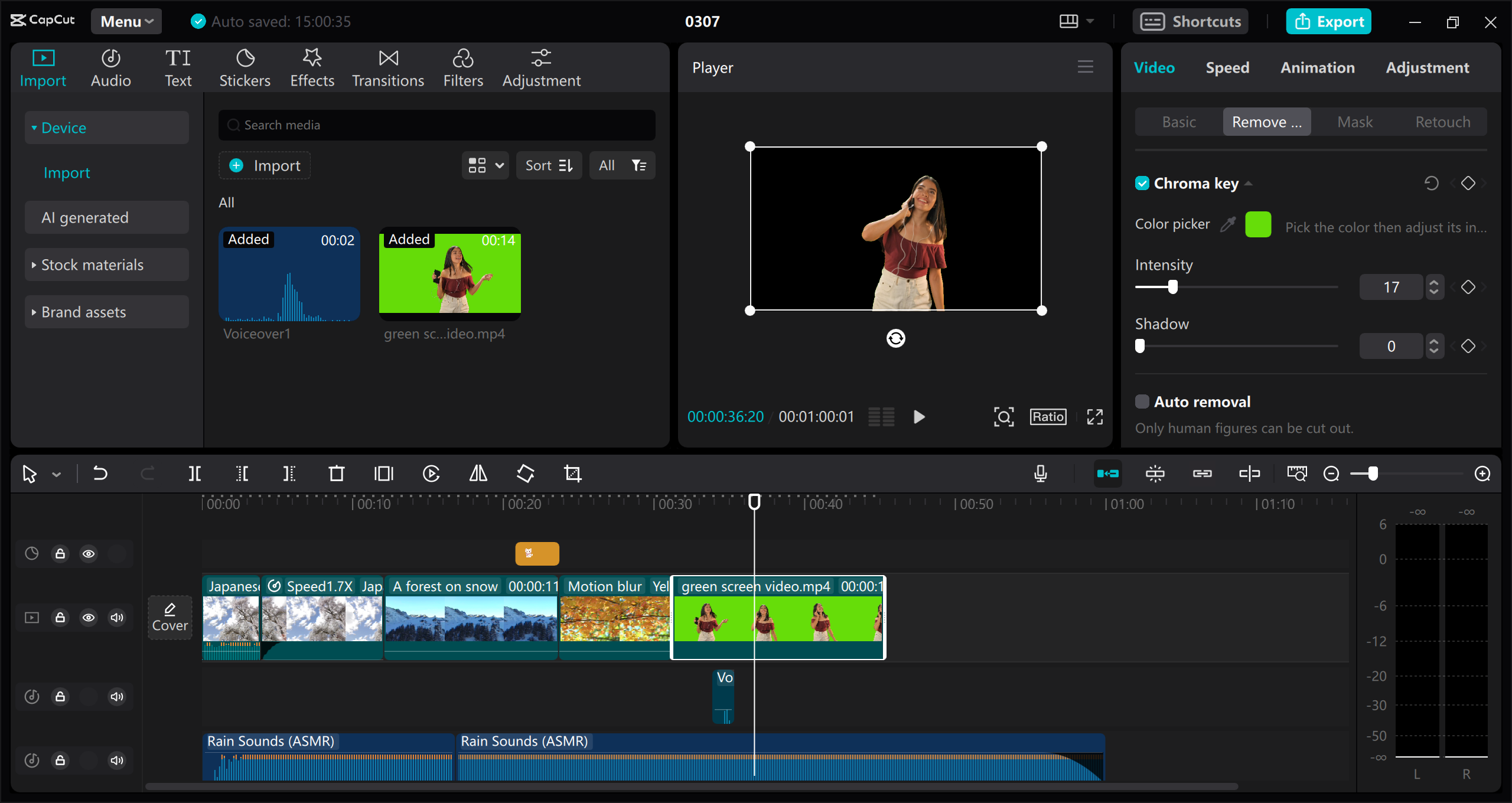 Background sound clips are free to download in videos: CapCut 
